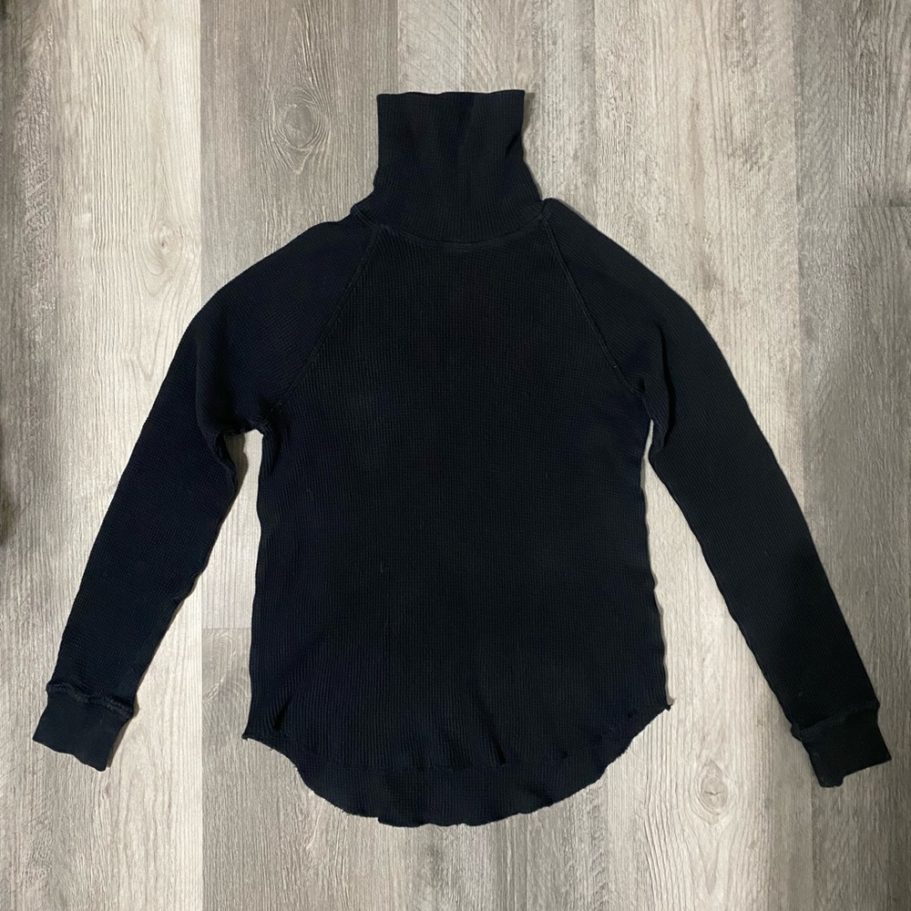 The Organic Cotton Turtleneck Waffle Tee